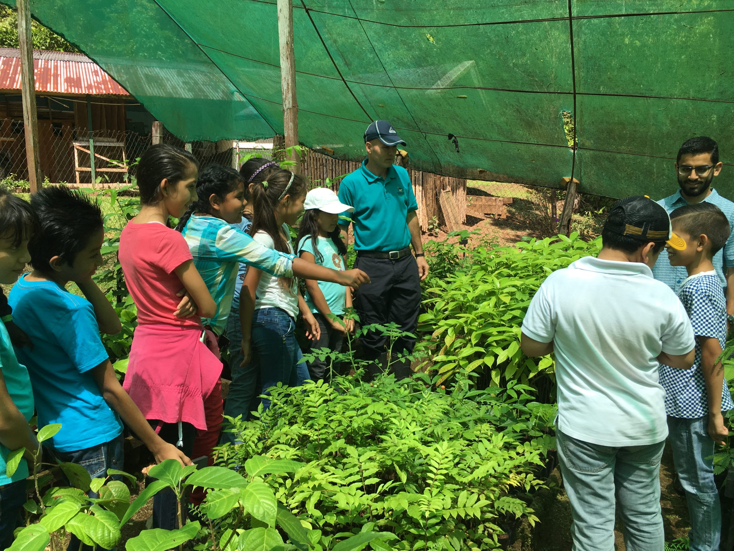 Native tree nursery _ kids Finca Steller